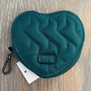 RARE Heart Pouch BRUSHED TEAL